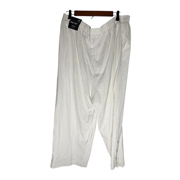 Jones New York Womens Crop Pants With Elastic Waist Band Stretch White Size 2X - Picture 3 of 16